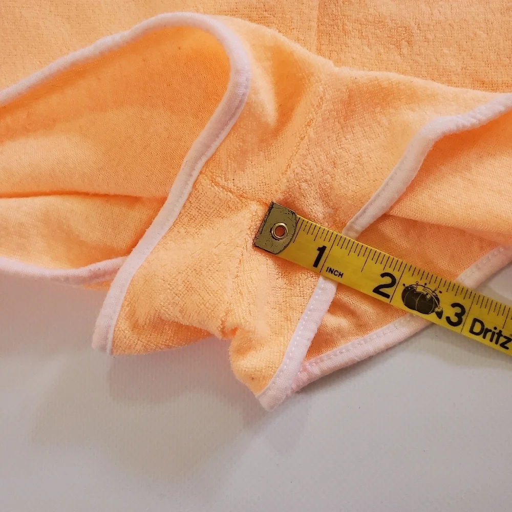 7366 * Op Ocean Pacific Terrycloth Romper Cover Up Orange Size XL (15/17) - Picture 12 of 13